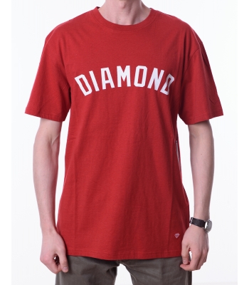 DIAMOND SUPPLY Diamond Arch Tee red