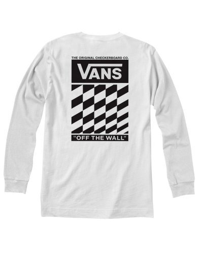 Longsleeve VANS Off The Wall Classic Slanted Check white