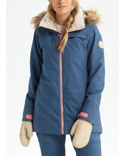 Kurtka snowboardowa BURTON Lelah Stretch Denim Jacket Light Denim