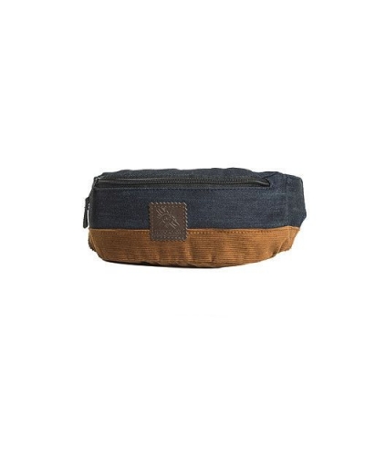 TURBOKOLOR Hip-bag - Denim/Brown