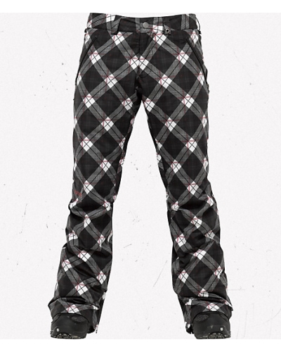 Spodnie snowboardowe BURTON Society Pnt True Black Bias Plaid
