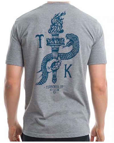Koszulka TURBOKOLOR Torch - Grey Heather