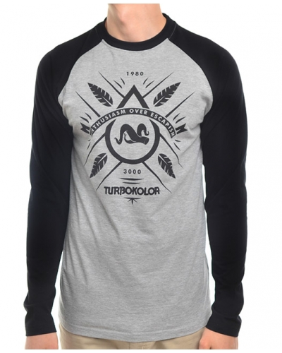 Longsleeve TURBOKOLOR TK Longsleeve Grey Heather/Black