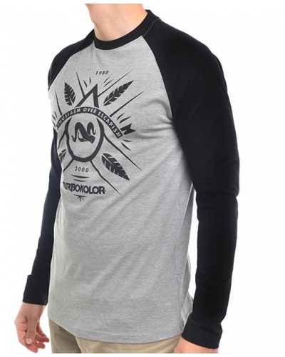 Longsleeve TURBOKOLOR TK Longsleeve Grey Heather/Black