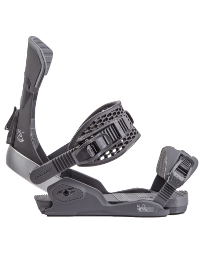 Wiązanie snowboardowe DRAKE Fifty dark grey/silver