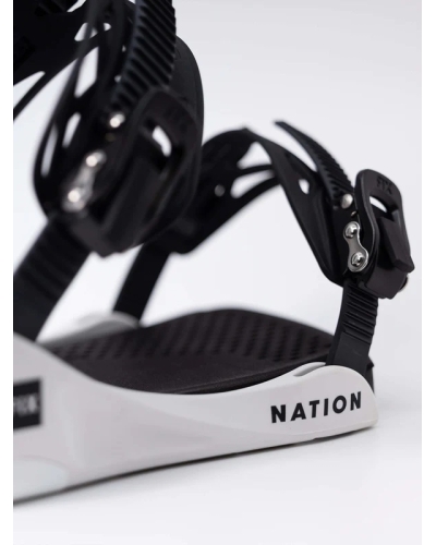 Wiązanie snowboardowe FIX Nation white